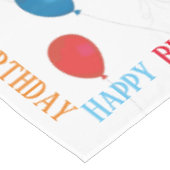 Happy Birthday-ballonnen Editable Table Cloth Tafelkleed (Gekanteld)