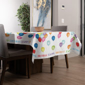 Happy Birthday-ballonnen Editable Table Cloth Tafelkleed