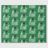 Happy Birthday-ballonnen en Confetti Cadeaupapier (Vlak)