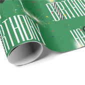 Happy Birthday-ballonnen en Confetti Cadeaupapier (Rol Hoek)