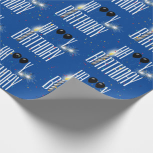 Happy Birthday-ballonnen en Confetti Cadeaupapier