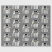 Happy Birthday-ballonnen en Confetti Cadeaupapier (Vlak)