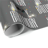 Happy Birthday-ballonnen en Confetti Cadeaupapier (Rol Hoek)