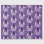 Happy Birthday-ballonnen en Confetti Cadeaupapier (Vlak)