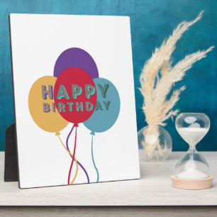 Happy Birthday-ballonnen Fotoplaat