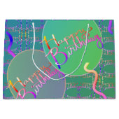 "Happy Birthday" ballonnen Groot Cadeauzakje (Voorkant)