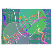 "Happy Birthday" ballonnen Groot Cadeauzakje (Achterkant)