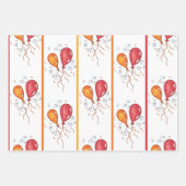 Happy Birthday-ballonnen Inpakpapier Vel (Voorkant 2)