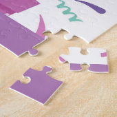 Happy Birthday-ballonnen Legpuzzel (Zijkant)