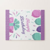 Happy Birthday-ballonnen Legpuzzel (Horizontaal)