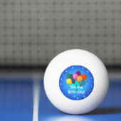 Happy Birthday-ballonnen, Pingpongbal (Net)