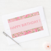 Happy Birthday-ballonnen Rechthoekige Sticker (Envelop)
