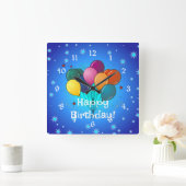 Happy Birthday-ballonnen, Vierkante Klok (Huis)