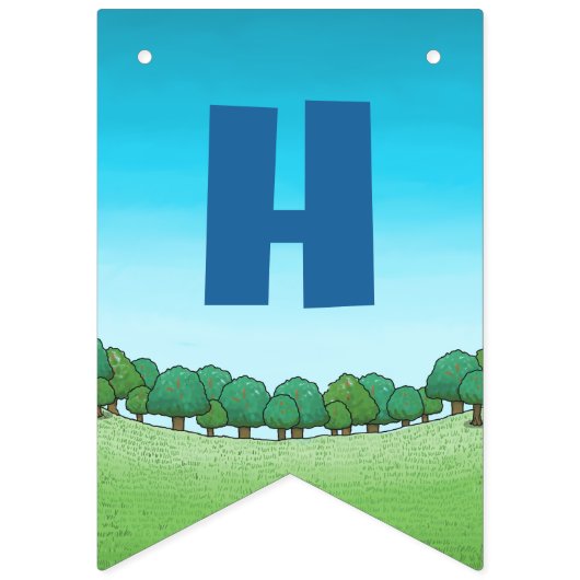 Happy Birthday-ballonnen Vlaggetjes (Tweede vlag)