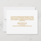 Happy Birthday ballons Chic Custom Company Logo Kaart (Achterkant)