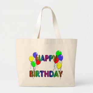Happy Birthday Ballons D1-Canvas tas