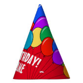 Happy Birthday ballons party papier kegel petten Feesthoedjes (Rechts)
