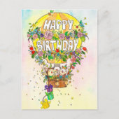 Happy Birthday Balloon briefkaart van Nicole Janes (Voorkant)