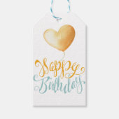 Happy Birthday Balloon Cadeaulabel (Voorkant)