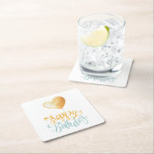 Happy Birthday Balloon Kartonnen Onderzetters (Insitu)