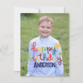 Happy Birthday Balloon  Notitiekaartje (Voorkant)