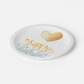 Happy Birthday Balloon Papieren Bordje (Gekanteld)