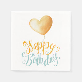 Happy Birthday Balloon Servetten