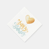 Happy Birthday Balloon Servetten (Hoek)