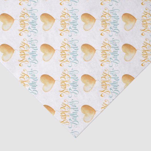 Happy Birthday Balloon Tissuepapier (Detail)