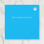 Happy Birthday Balloons Aangepaste foto en tekst Bedankjes Labels (Achterkant)