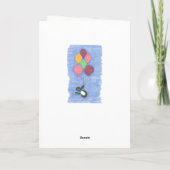 Happy Birthday Balloons Birthday Kaart (Achterkant)