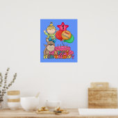 Happy Birthday Balloons Boy 1 Poster (Keuken)