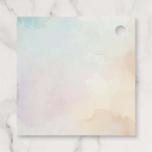 Happy Birthday Balloons Cadeau Labels (Achterkant)