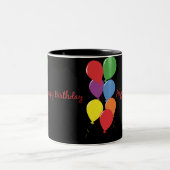 Happy Birthday Balloons Coffee Mok (Center)