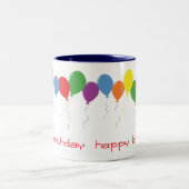 Happy Birthday Balloons Coffee Mok (Center)