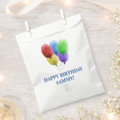 Happy Birthday Balloons Paper Favor Bag for Trets Bedankzakje (Geknipt)