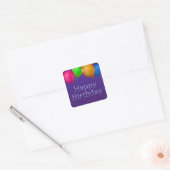 Happy Birthday Balloons Sticker (Envelop)