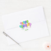 Happy Birthday Balloons Stickers (Envelop)