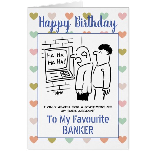 Happy Birthday Banker (Voorkant)