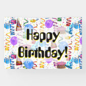 Happy Birthday Banner (Horizontaal)
