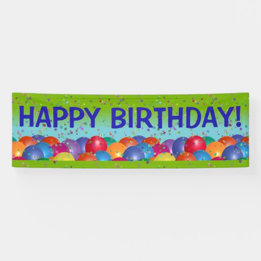 Happy Birthday Banner #3 (Horizontaal)