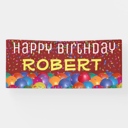 Happy Birthday Banner #5 (Horizontaal)
