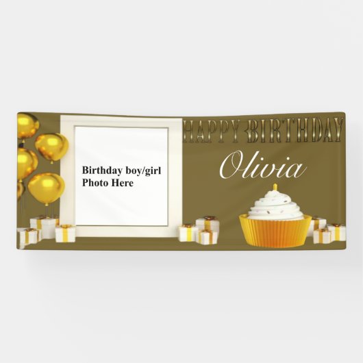 Happy Birthday Banner 5 (Horizontaal)