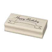 Happy Birthday Banner Art Stamp Rubberstempel (Stempel)