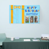 Happy Birthday Banner, Boy's Birthday Spandoek (Beurs)