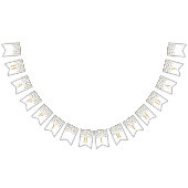 Happy Birthday Banner Goud Zwart Confetti (Alle)