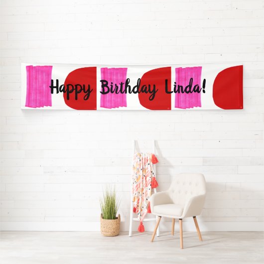 Happy Birthday Banner Kinder Illustratie Colorful (Insitu)