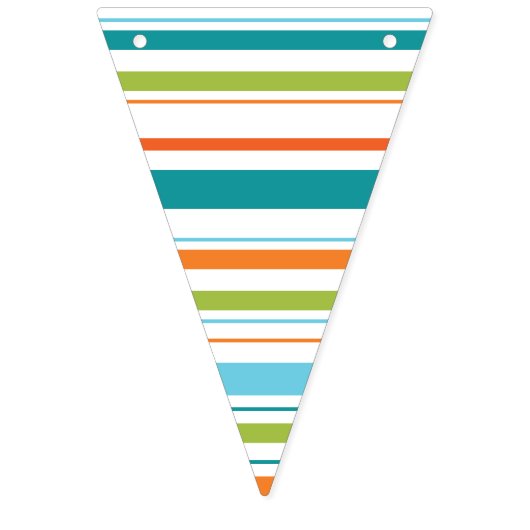 Happy Birthday Banner met Stripes (Eerste vlag)