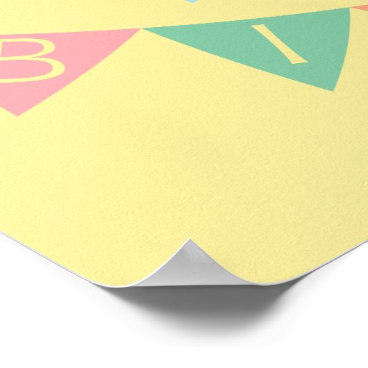 Happy Birthday Banner Poster (Hoek)