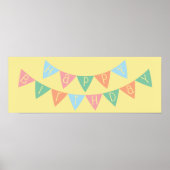 Happy Birthday Banner Poster (Voorkant)